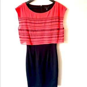 Bebe black and pink dress